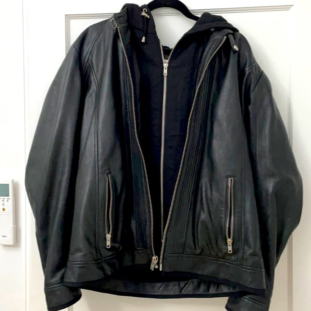 Men's Lamarque leather bomber size 42